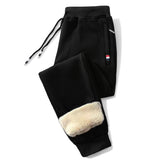 Lamb Cashmere Thickened Casual Straight Pants For Men